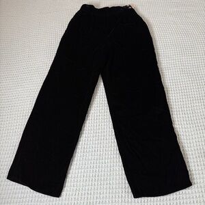 NWT Vintage Talbots Velvet Pants Womens 8P 8 Petite Black Steampunk Goth Rave
